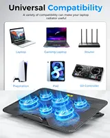 Laptop Cooling Pad with 6 Fans, 7-Angle Adjustable, Fits 13-17.3 Inch Laptops - Image 6