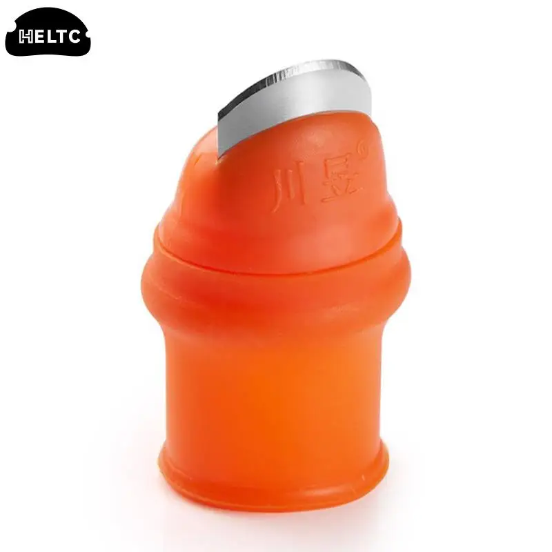 1pcs Vegetable Silicone Thumb Knife Finger Protector Harvesting Knife Plant Blade Scissors Separator Cutting Rings Garden Gloves
