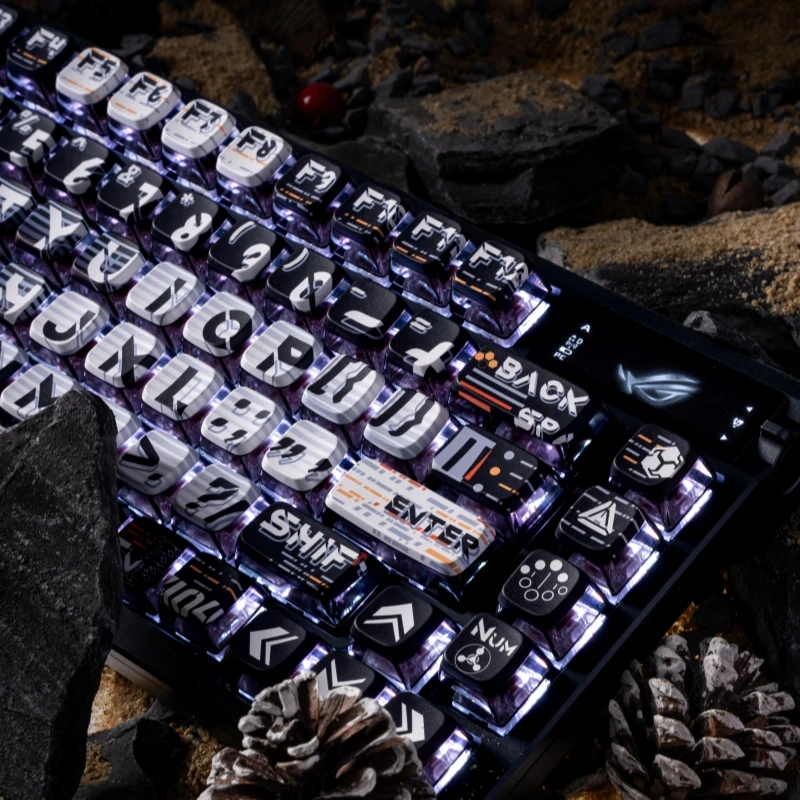 Teclado Mecânico Keycap Teclados Acessórios Teclados Gamer Gift Mifuny Morse Pudim Tema Código Asa Perfil Pbt