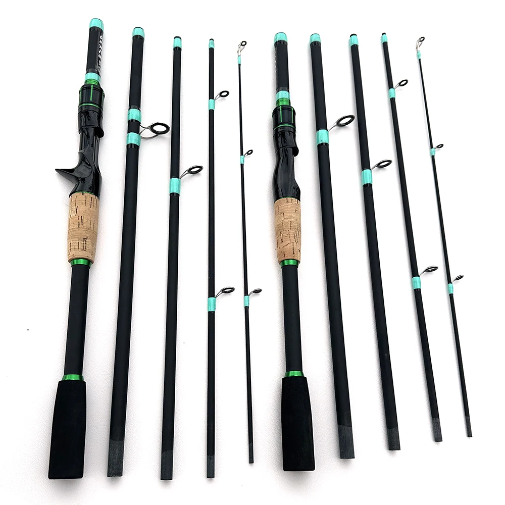 GHOTDA Spinning Casting Carbon Fishing Rod 4-5 Sections