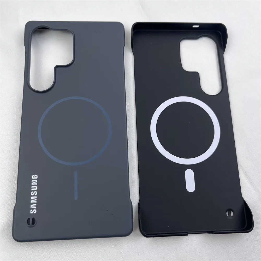 Slim Frameless Magnetic Phone Case with Wireless Charging Support