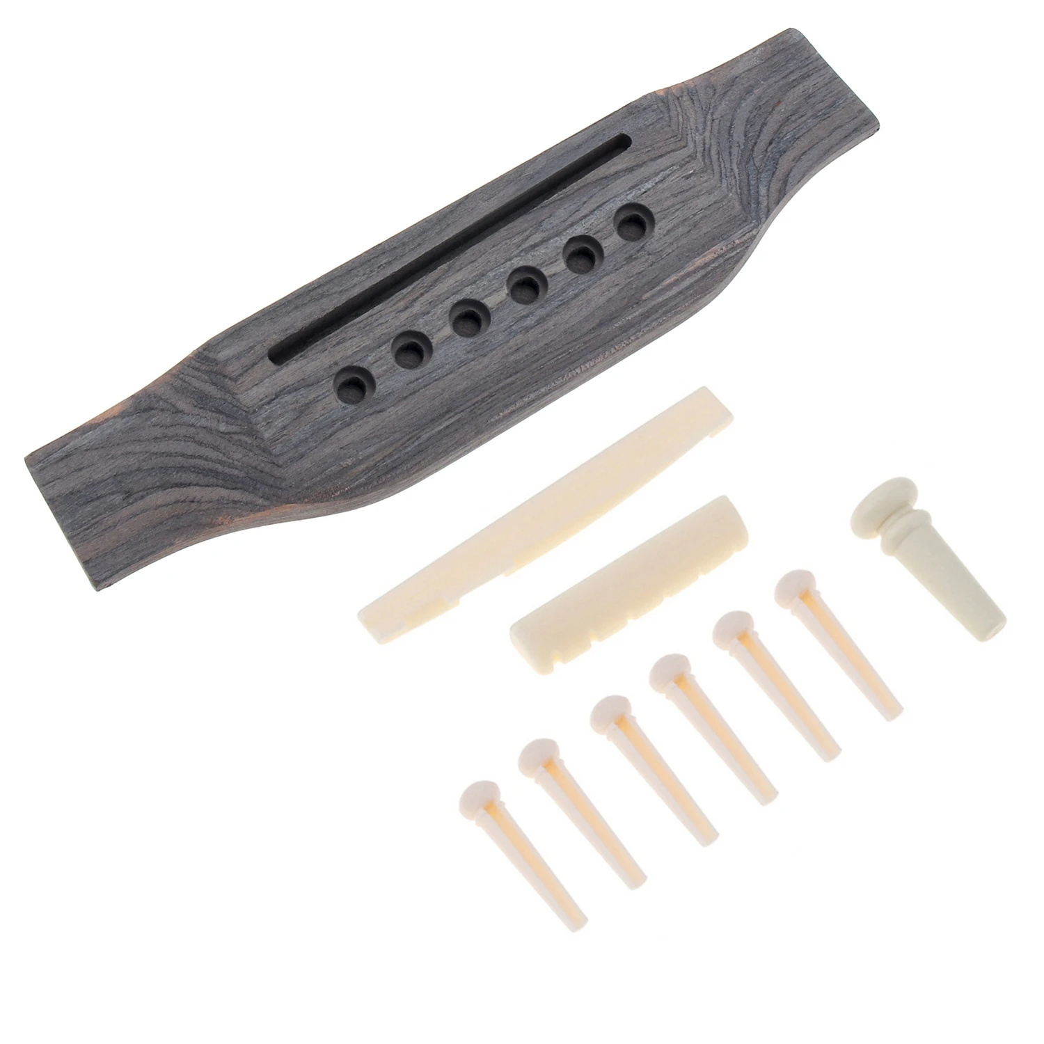 1 Set Holz Akustische Gitarre Brücke Brücke Pins/Sattel/Sattel Sattel Gitarre Teile für 40 41 Zoll Akustische Folk gitarre