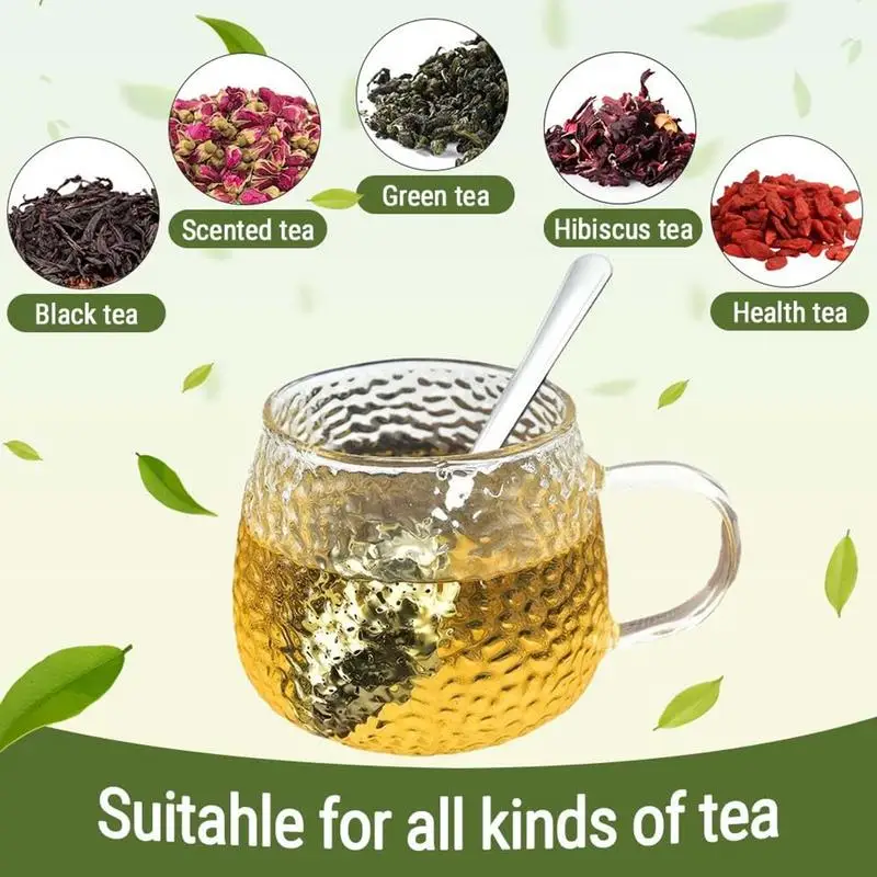 Stainless Steel Tea Infuser Snap Ball Tea Strainer With Long Handle Fine Holes Interval Diffuser Steeper For Coffee