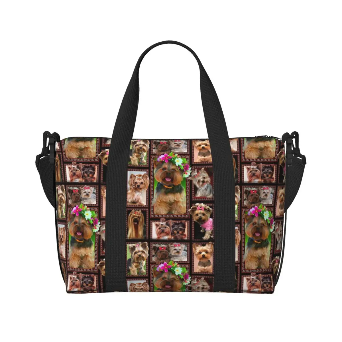 Yorke Dog Yorkshire Terrier Beach Tote Bag Women Extra Large Gym Carry On Travel Shopping Bags