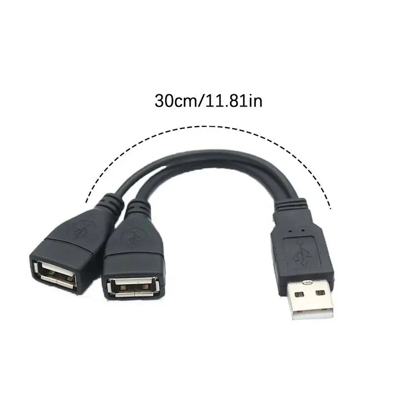 USB Splitter 2 In 1 Out High-Speed Y Cable USB Port Splitter USB Y Splitter USB Splitter Cable for Keyboard Printer Laptop