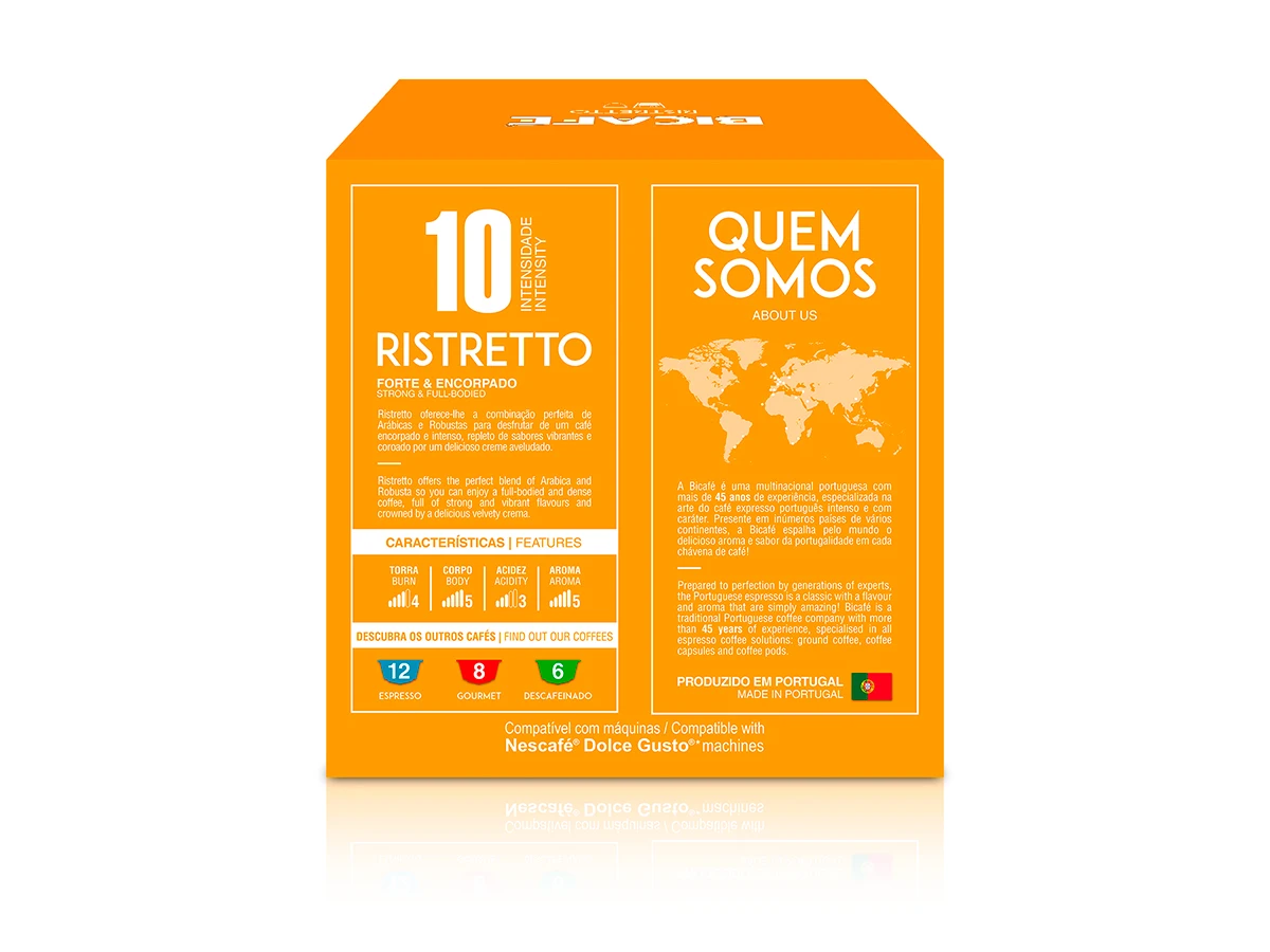 Cápsula De Café Bicafé Ristretto P/ Máquinas Dolce Gusto*