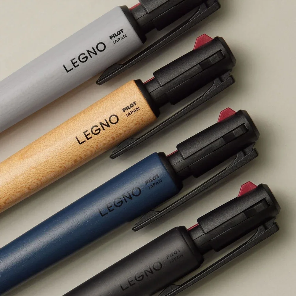 Multifunction Pen Wooden Rod Oil Ballpoint Pens Mechanical Pencil 1pcs Japan Pilot LEGNO 2+1 Black Red Core School Supplies multifunction pen