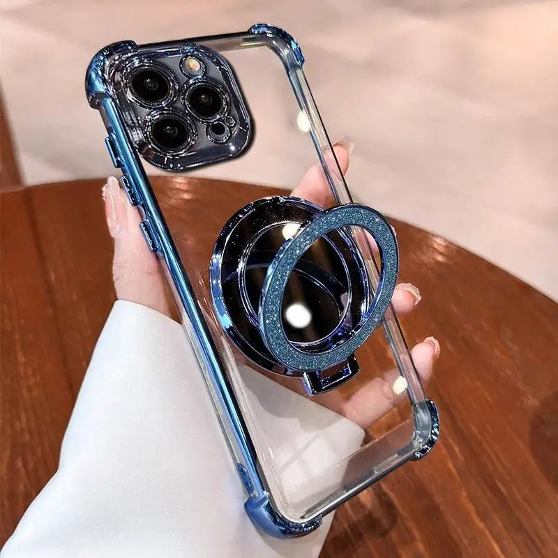Luxury Plating Shockproof Transparent TPU Phone Case