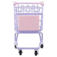 Wheelbarrow Mini Shopping Cart Trolley Handcart Household Utility Model Metal Lavender Child 1