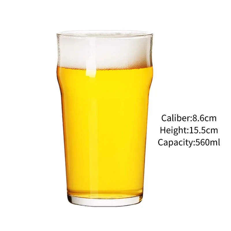 thumbnail image 1 of Vaso de cerveza artesanal, jarra de cerveza transparente, vasos de cerveza de barril clásicos, vaso de bebida fría con personalidad, accesorio para bar de fiesta, herramientas para pub y club, 1 of 5