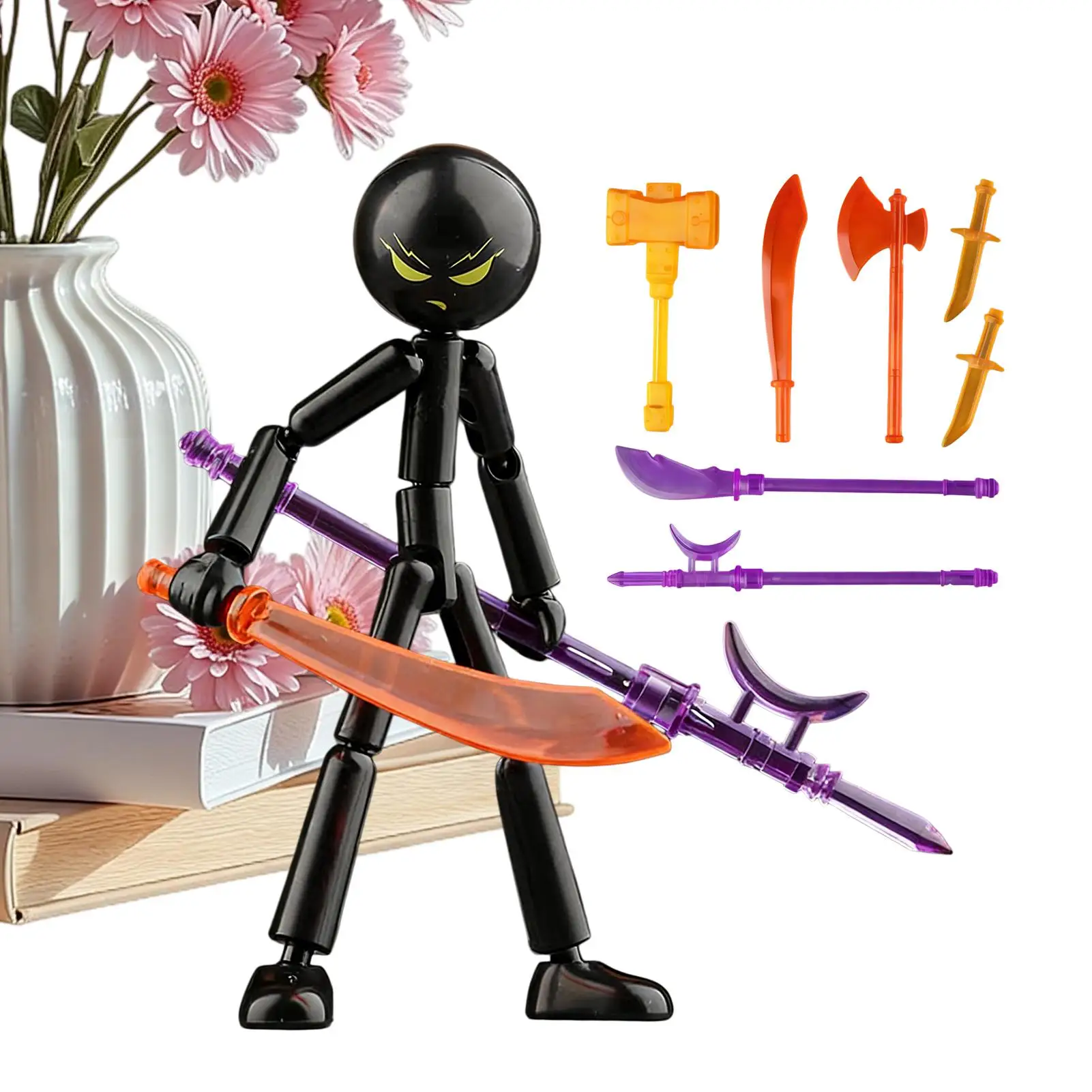 Flexible Movable Joint Action Figure Toy Multi-pose Adjustable Articulated Model Classic Collectible Figurine Home Desktop Decor - 2