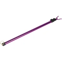 Clothes Fork Rod Telescopic Rail Reach Garment Pole Washing Line Purple Stainless Steel 1