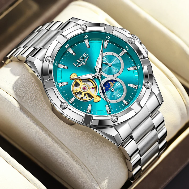 New Tourbillon Automatic Watches For Men Fashion Business Watch Men Luxury Sports Waterproof Men's Mechanical Wristwatch_voghion.com