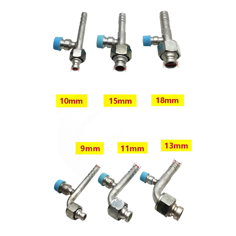 자동차 에어컨용 호스 조인트, 공기 냉각 조인트, 밸브가 있는 ORR134 피팅, 밸브가 있는 공기 냉각 피팅