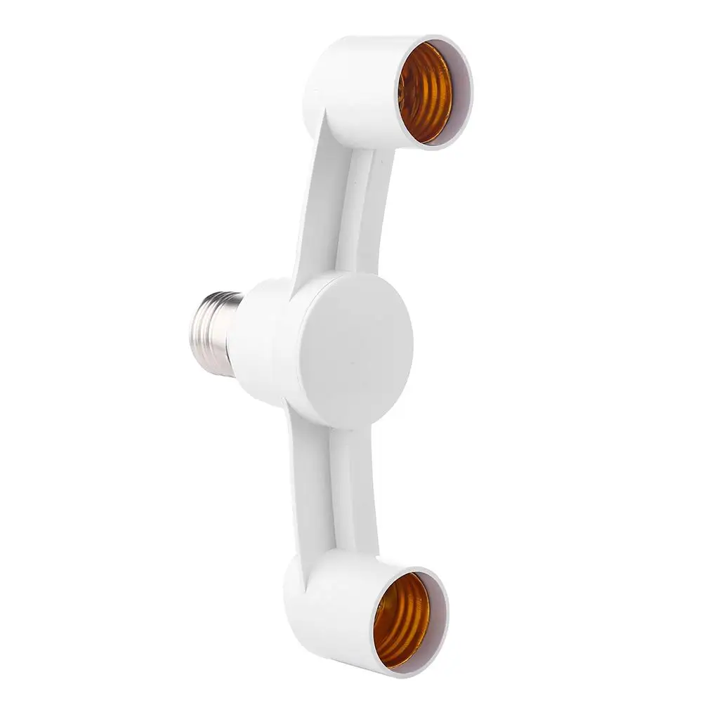 E27 To 2E27 Lamp Base Converter Portable 85-285V Lamp Head Conversion Holder  Lighting Accessories for Restaurant Kitchen