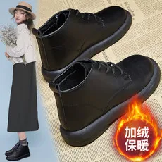 

Winter Orthopedic Boots For Women Autumn Fall Leather Shoes With Fur Black Moccasins Woman Ankle Boots Mom Plush Shoes Booties