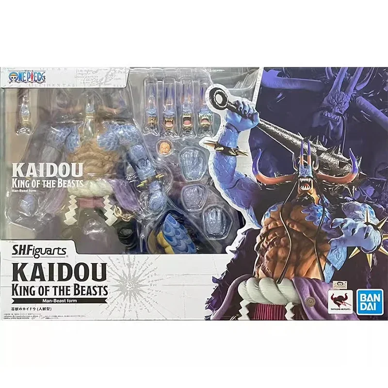 

Bandai Shf One Piece Action Figure Kaido Daughter Sailing One Piece Ghost Island Crusade Scene Tabletop Decoration Birthday Gift