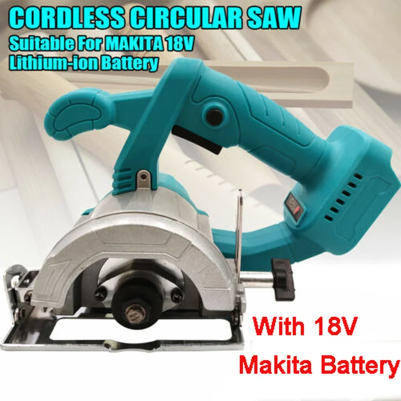 

Multifunction Electric Circular Saw Handle Power Tools Wood Cutter Curved Adjustable Cutting Machine For 18V Makita Battery