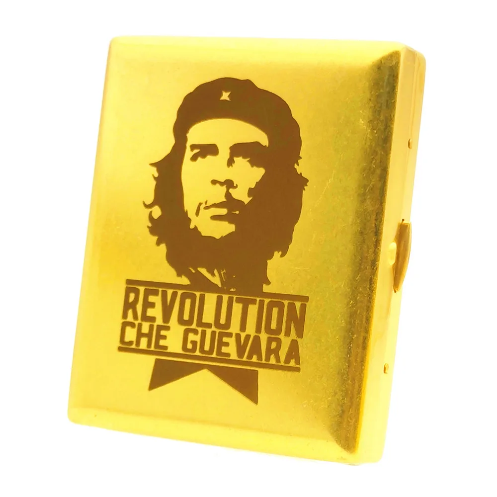 

Che Guevara 20 латунные сигаретные Чехлы KUBOY медные сигаретные коробки супер качество Курительные гаджеты с подарочными коробками