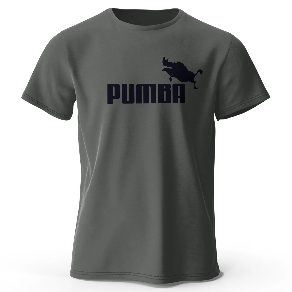 Pumba-Themed Men's Oversized Graphic T-Shirt - 100% Cotton Summer Tee