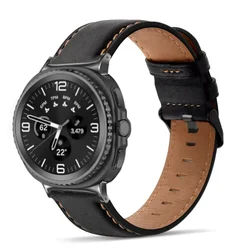 Premium Leather Wrist Strap - Classic Quick Release Band for Galaxy Watch 8 40mm (Black 09)