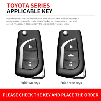Zinc Alloy Car Key Case Cover Shell Fob For Toyota Auris Corolla Avensis Verso Yaris Aygo Scion TC IM Camry RAV4 Forturner Hilux - Zinc Alloy Car Key Case Cover Shell Fob For Toyota Auris Corolla Avensis Verso Yaris