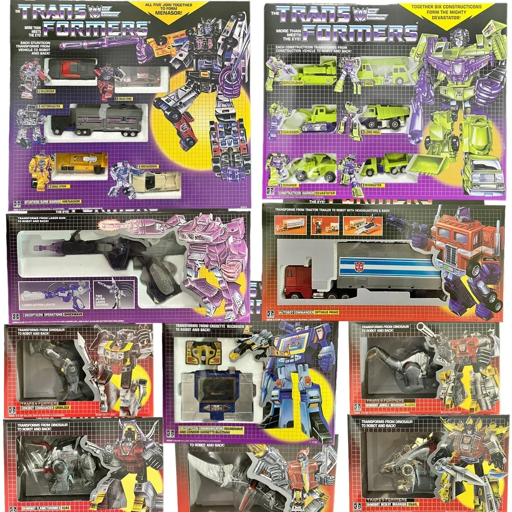Transformmetion G1 Reissue Ko Op Prime Menasor Wheeljack Grimlock Shockwave Insectiions Action Figure Toy Gift Collection