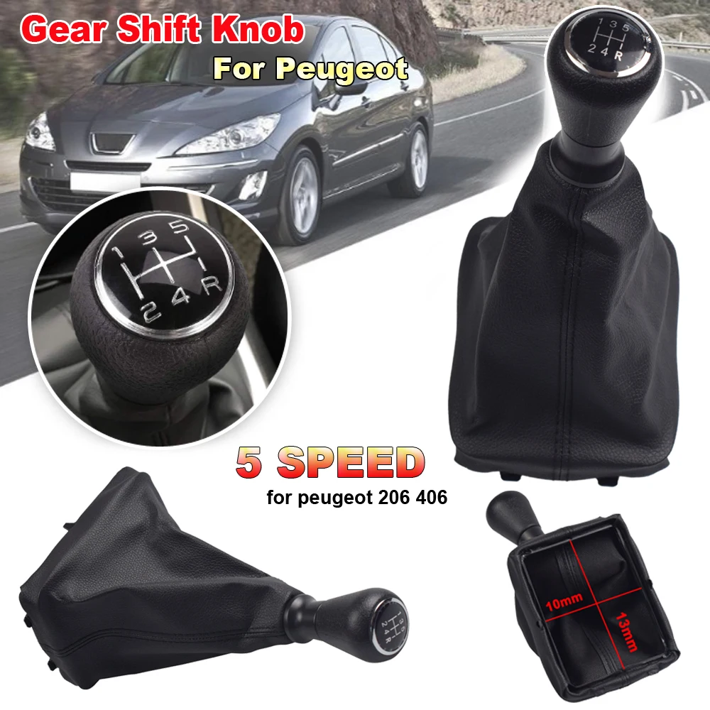 Gearbox handle Cover For Peugeot 406 206 parts 5 Speed gear box handle