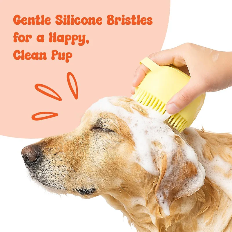 Silicone Pet Bath Brush 1