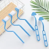 1pcs Mini Bathroom Brush Angle Handle Curved Brush Toilet Brush Portable Curved Bathroom Cleaning Brushes Cleaning Accessories 2