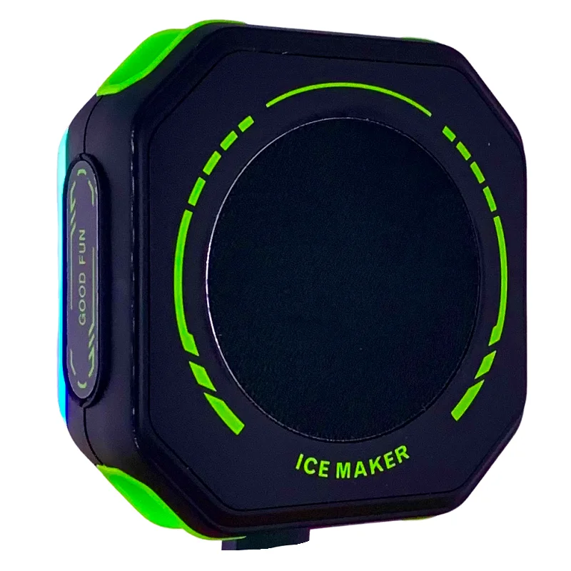 Semiconductor Phone Cooler Ice Cold Cooling Magnetic Clip Stand 2-in-1 Digital Temperature Display RGB Lights phone cooler mobile radiator cell phone fan for Gaming