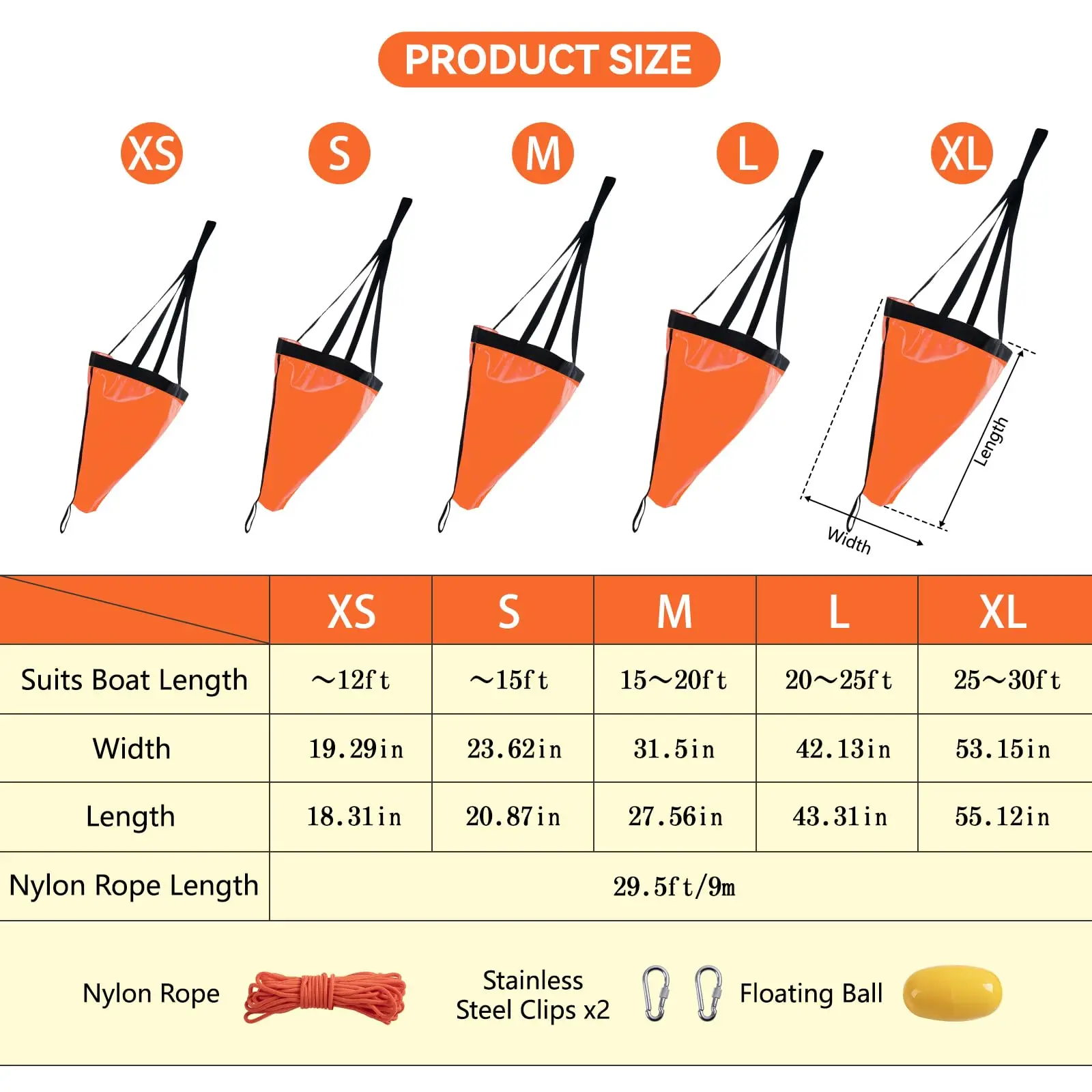 Kayak Drift Sock Anchor 5