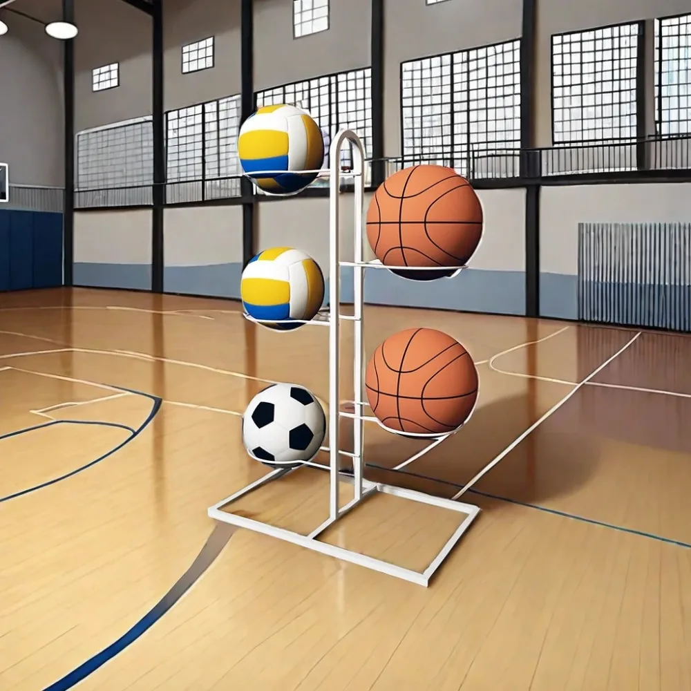 Indoor Children Basketball Football Volleyball Storage Rack for Kindergarten
