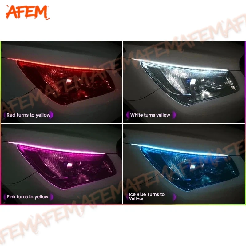 2 Stück 12V LED-Lichtleisten-Scheinwerfer für Auto-Tagfahrlichter Blinkerlampe DRL für Toyota C-HR CHR 2014-2022 – Detail 10
