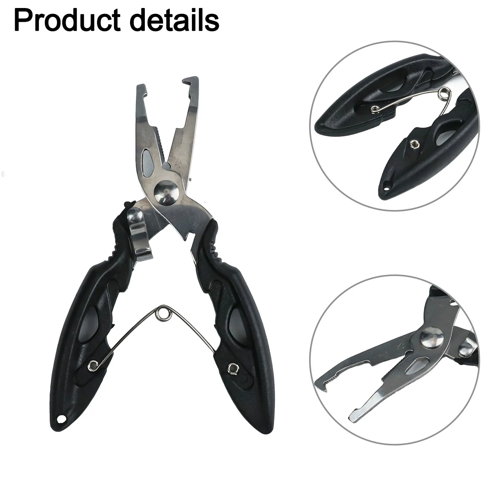 Angeln Zangen Locken Zangen Aluminium Split Ring-Haken Entferner-Linie Cutter Angelgerät Schneiden Fisch Zange Multifunktions schere – Detail 3