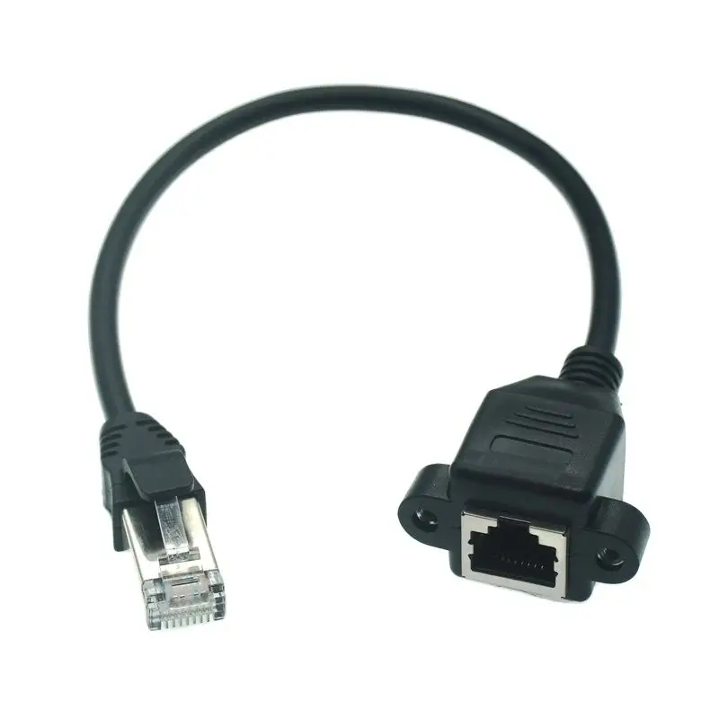 RJ45 남성-여성 90도 업다운 각도 케이블 플러그 이더넷 RJ45 8P8C LAN 네트워크 연장 케이블 30cm 60cm 100cm 1피트 2피트