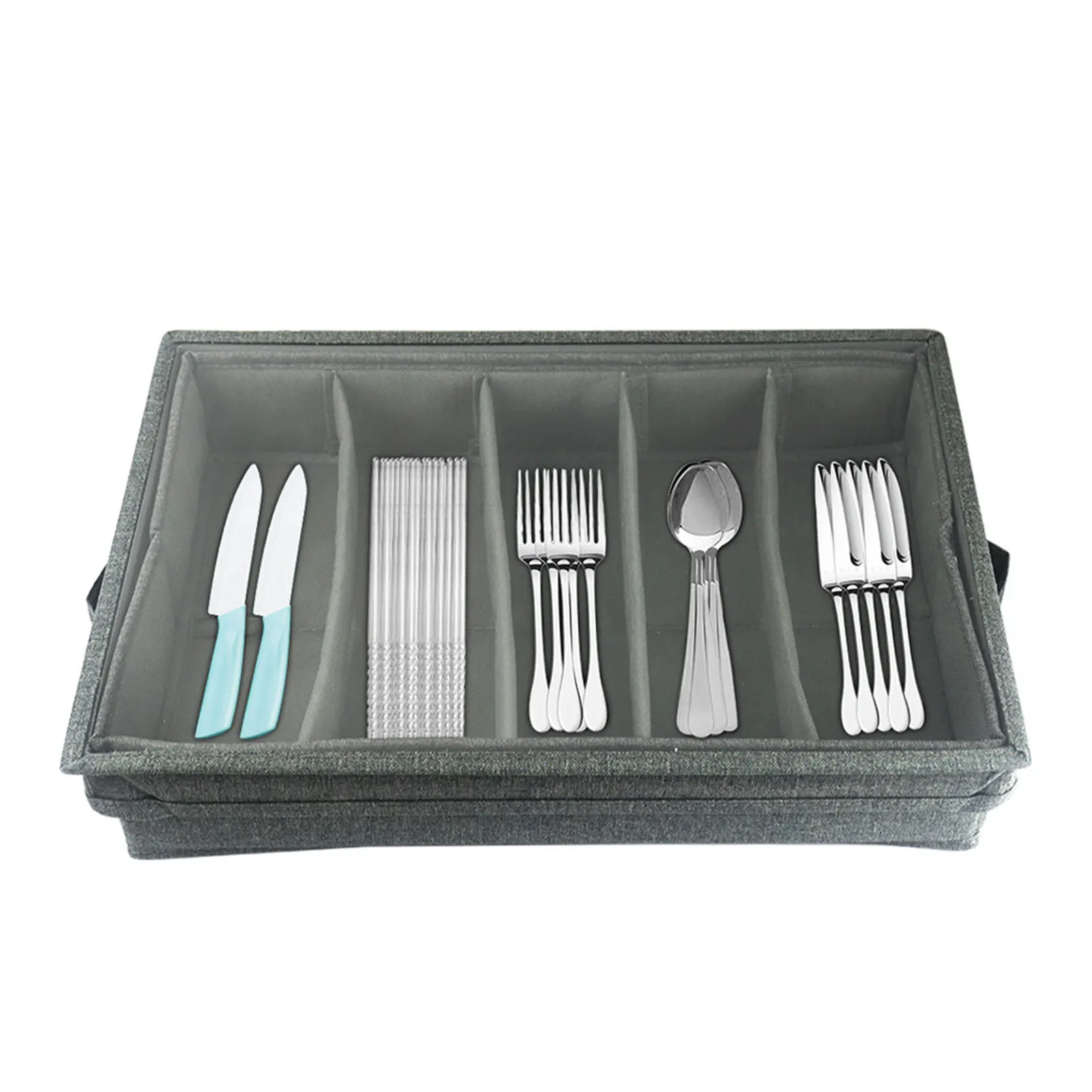 

Fork And Spoon Storage Box Durable And Sturdy Kitchen Drawer Organizer Fork And Spoon Storage Box With Adjustable Dividers