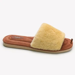 Bebealy Women's Plush Indoor Winter Slippers - Cozy and Warm Furry Flats - 38 (Yellow)