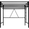 Bunk Beds Loft Bed Frame for Juniors & Adults, Metal Loft Bed Twin Size with Safety Guardrail & Removable Ladder,  Toddler Bed 5