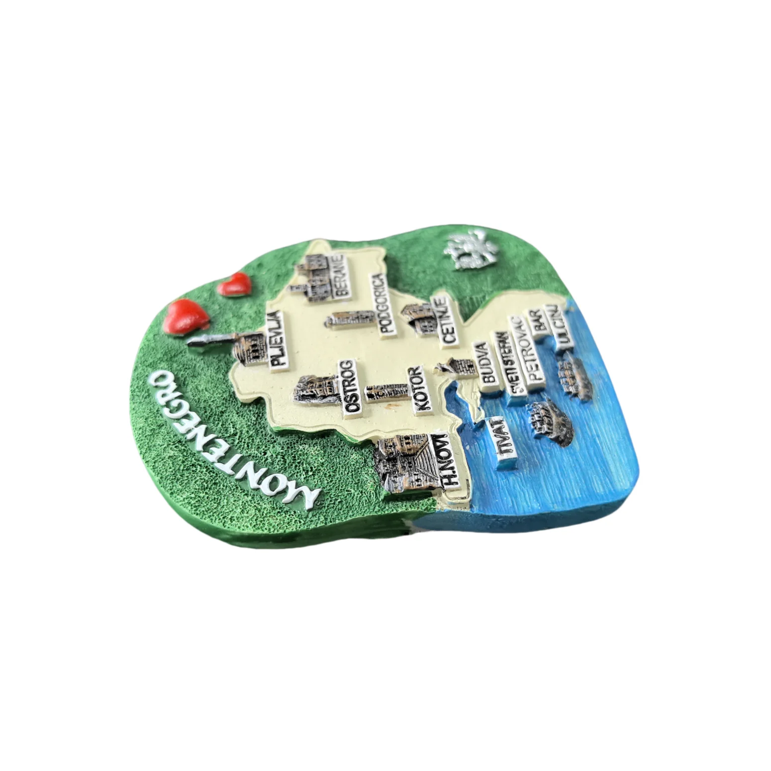 Montenegro 3D Fridge Magnet Souvenir Gift,Resin Handmade Montenegro Refrigerator Magnet Home Decoration Collection
