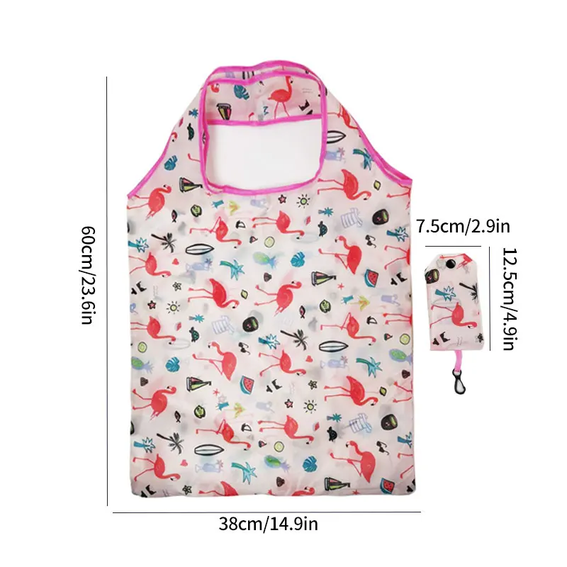 Eco-Friendly Reusable Foldable Nylon Tote Bag - Lightweight & Durable Shopping Bag