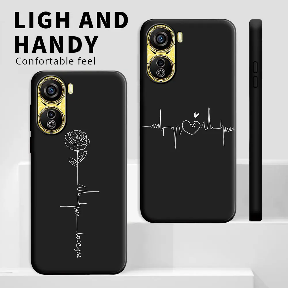 Shockproof Silicone Soft Phone Case with Fashion Cartoon Design - Back Cover