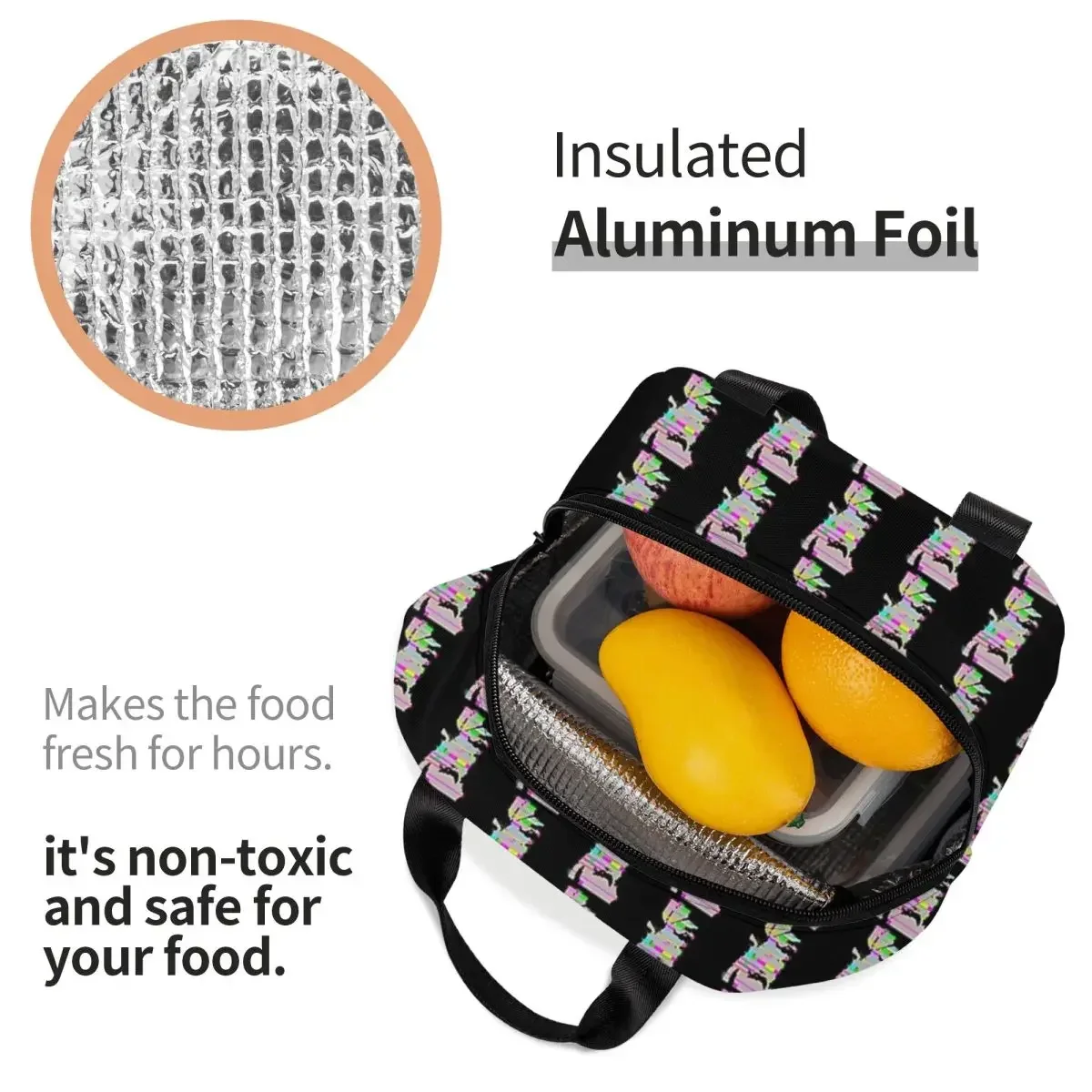 Julian Casablancas MinorButMajor The Voidz Insulated Lunch Bags Resuable Picnic Bags Thermal Lunch Tote for Woman Work Kids