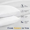 Goose Feather Down White Pillow Inserts 5 Stars Hotel Soft Bed Pillows for Sleeping Neck Spine Protection Slow Rebound Pillow 2