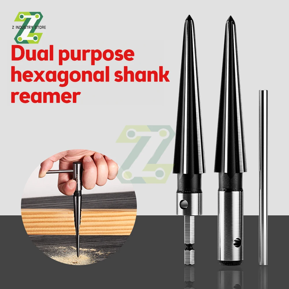3-13mm&5-16mm Taper Reamer Hand Metal Reamer Deburring Enlarge Pin Hole Handheld For Wood Metal Plastic Drilling Tools