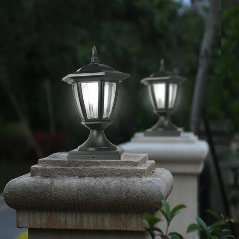 2PCS Solar Light Fence Light IP65 Outdoor Solar Lamp for Garden Decoration Gate Fence Wall Courtyard Cottage Lamp