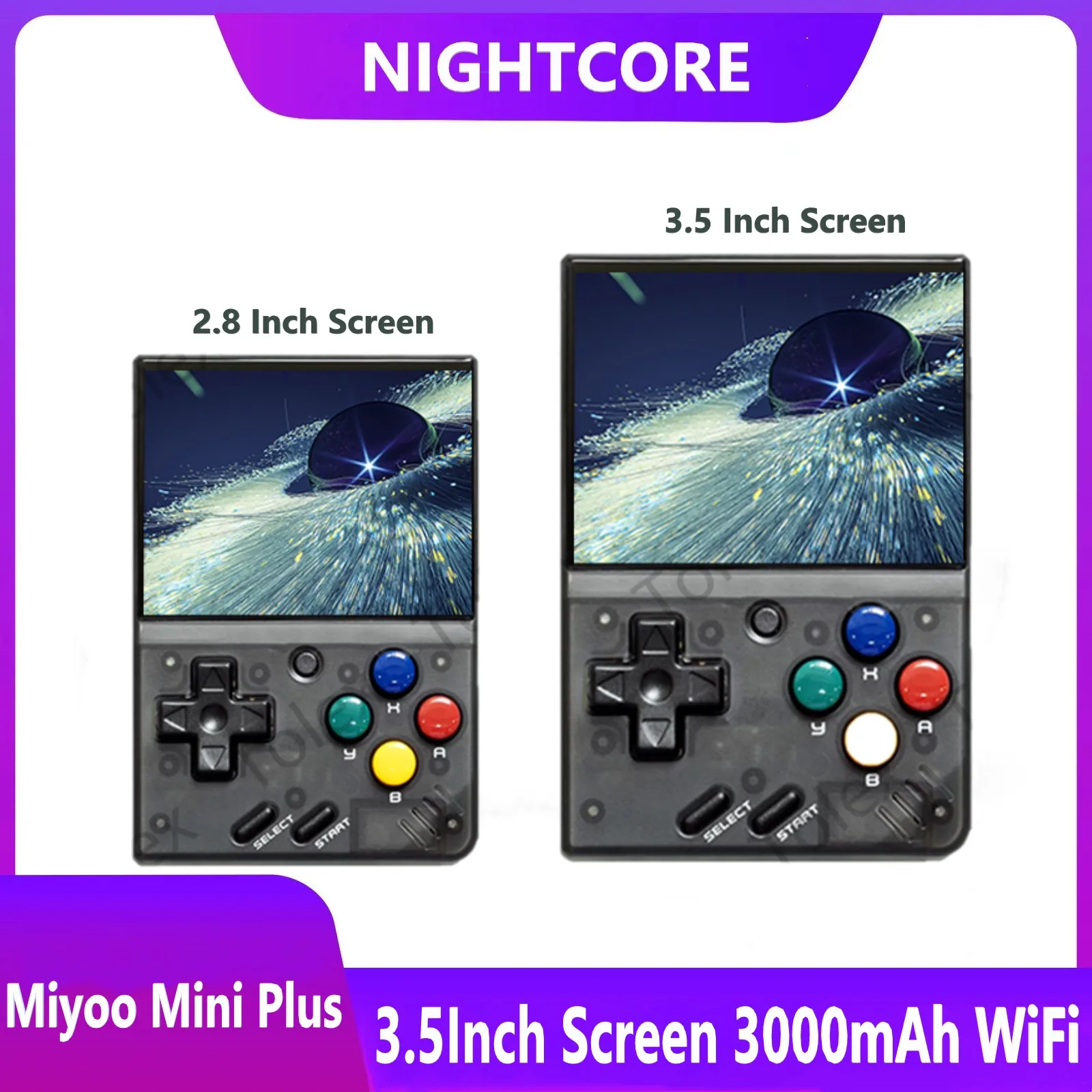 

Retro Handheld Game Console with 32/64/128G TF Card Support 10000+Games 3.5-inch Portable Rechargeable Open Source Game Console