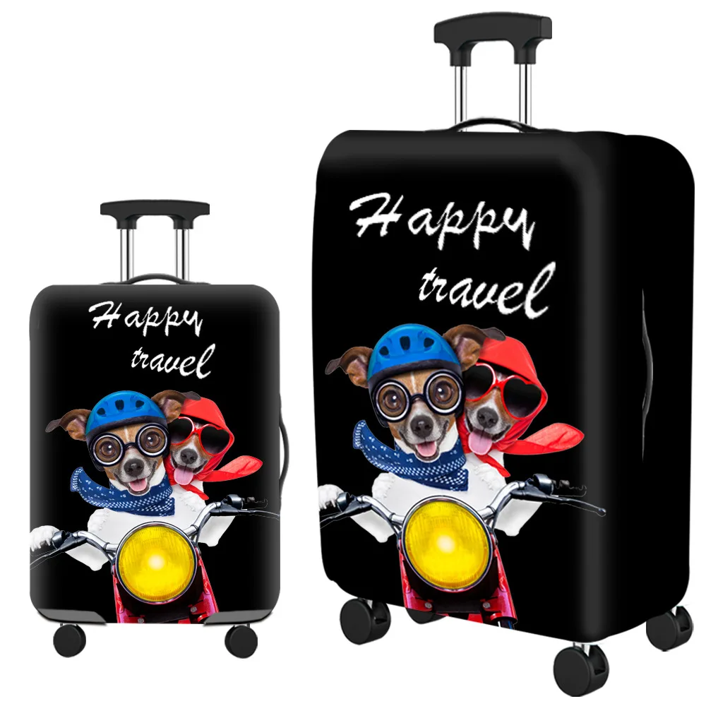 Luggage Cover Popular Luggage Protective Cover Elastic Cloth Thickened Dust-proof Trolley Suitcase Cover Travel Accessories For 18-30Inch Case