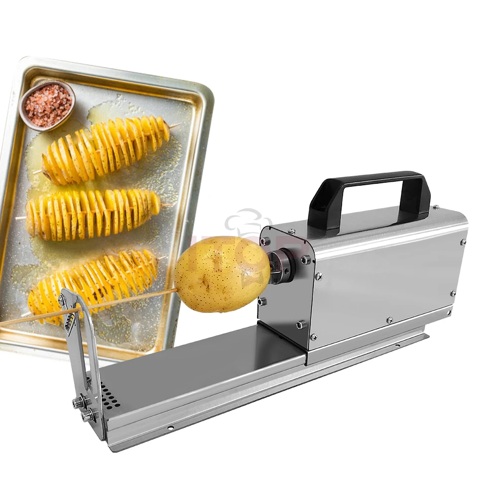 ITOP Electric Tornado Potato Slicer Sprial Potato Cutter Twisted Potato Cutter 3 in 1 Semi-automatic Chips Machine