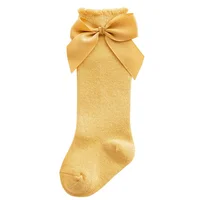 Baby Girls Knee High Princess Cute Bow Socks Infant Stockings Children Fall Winter Cotton Mid-tube Socks Kids Girl Clothes 5